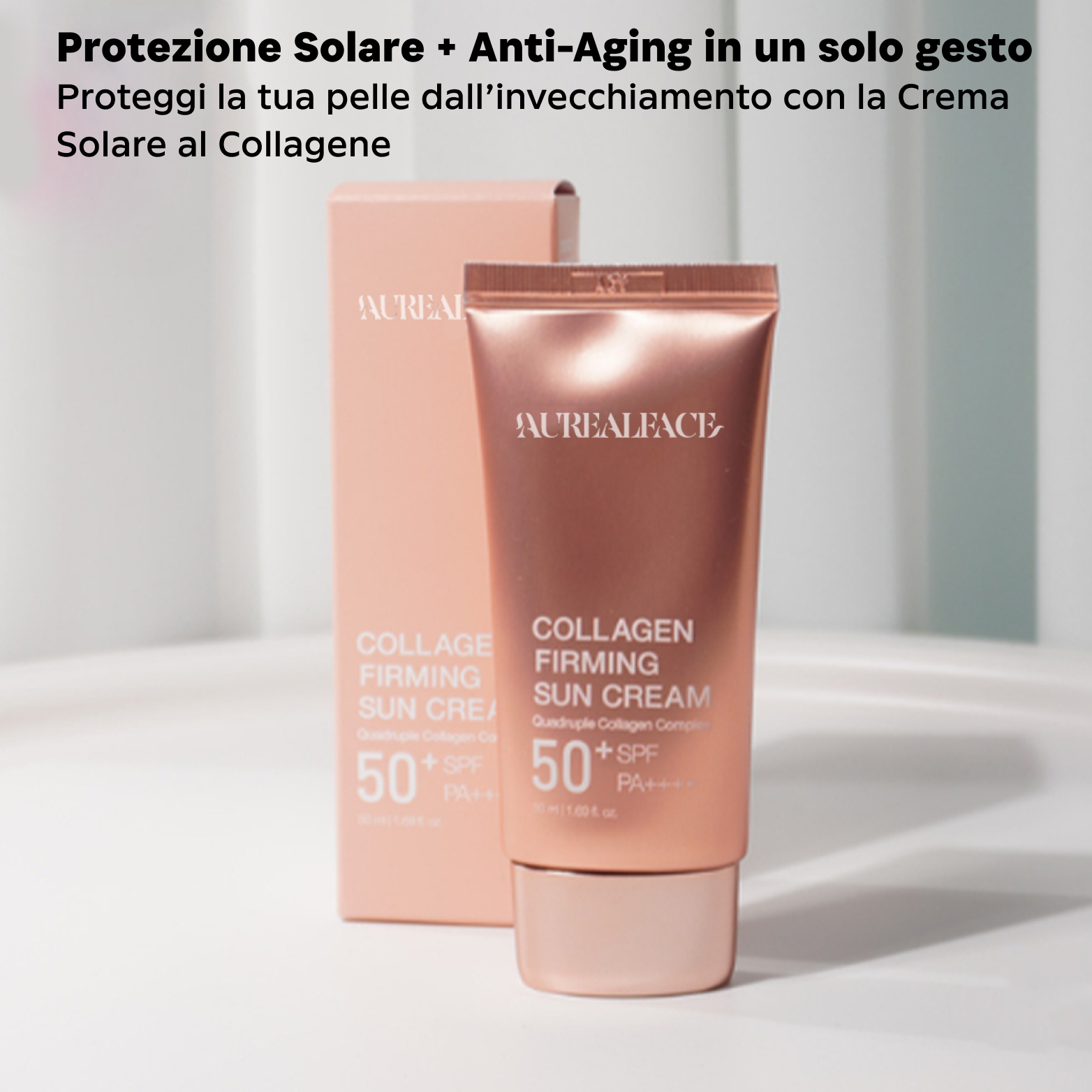 Crema solare al collagene