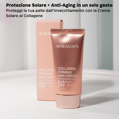 Crema solare al collagene